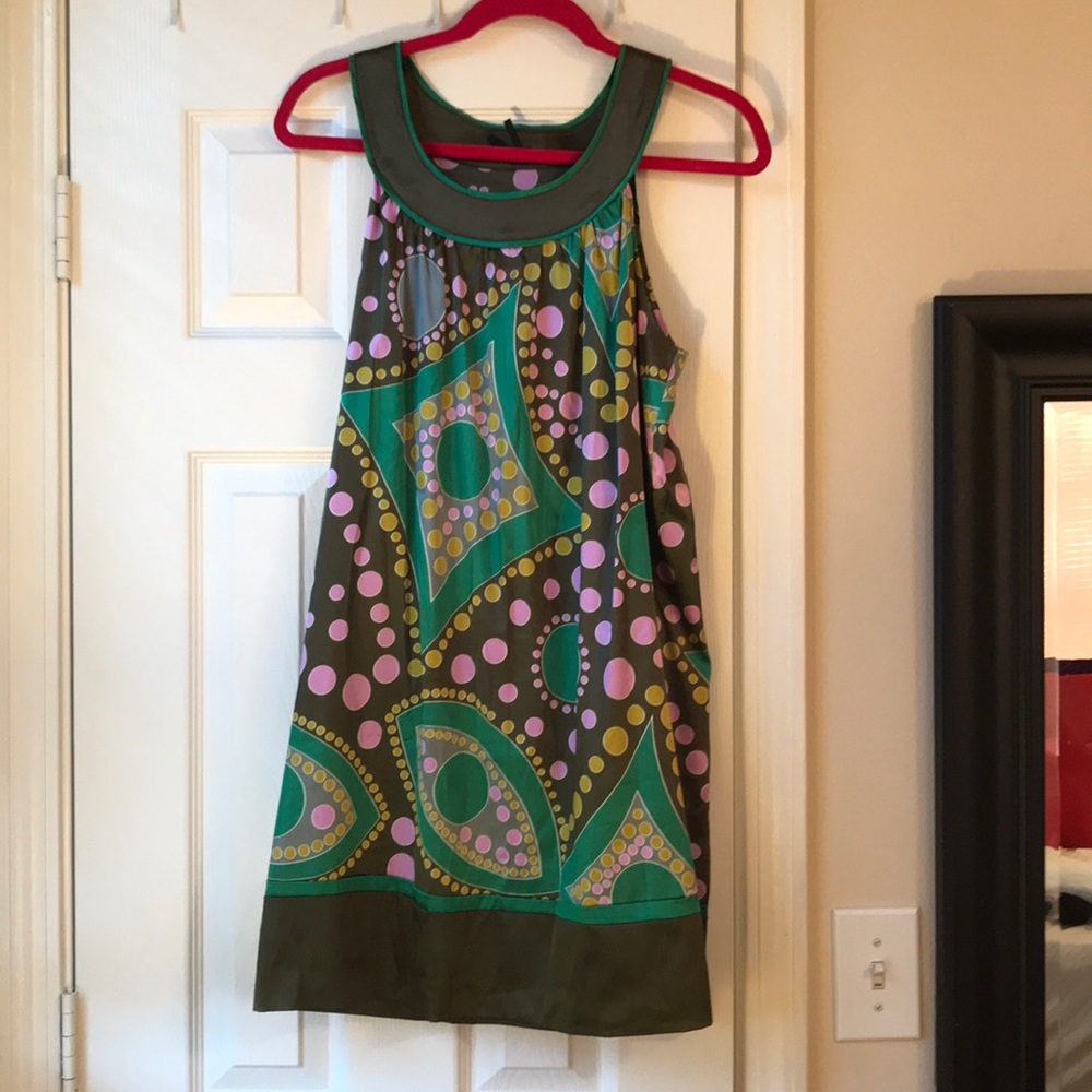 Lapis scoop neck dress